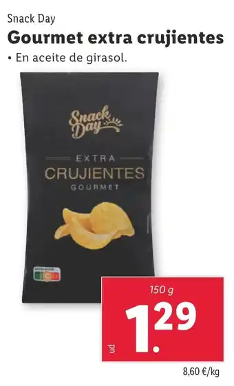 Lidl SNACK DAY Gourmet extra crujientes oferta