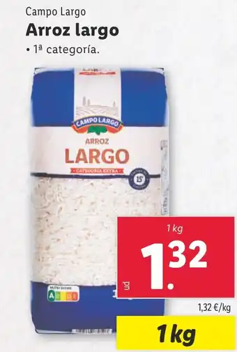 Lidl CAMPO LARGO Arroz largo oferta