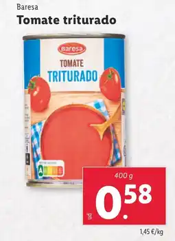 Lidl BARESA Tomate triturado oferta