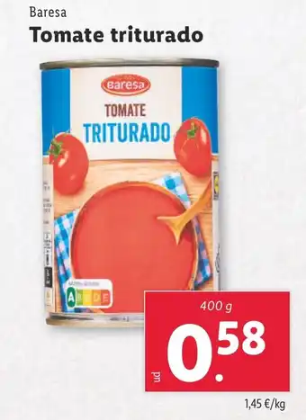 Lidl BARESA Tomate triturado oferta