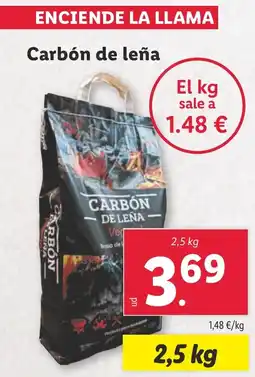 Lidl Carbón de leña oferta