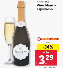 Lidl PROSPERO BRUT Vino blanco espumoso oferta