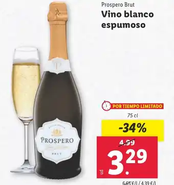 Lidl PROSPERO BRUT Vino blanco espumoso oferta