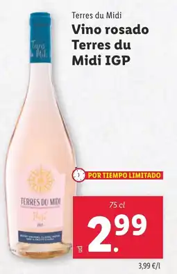 Lidl TERRES DU MIDI Vino rosado Terres du Midi IGP oferta