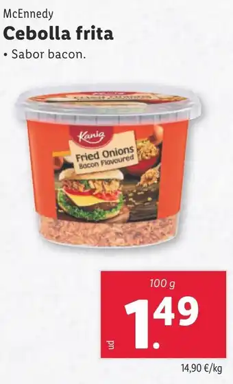 Lidl MCENNEDY Cebolla frita oferta
