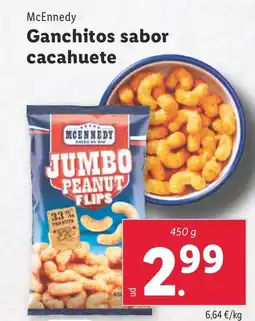 Lidl MCENNEDY Ganchitos sabor cacahuete oferta
