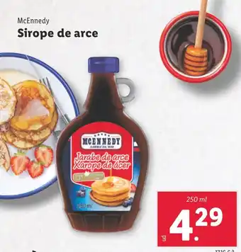 Lidl MCENNEDY Sirope de arce oferta