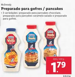 Lidl MCENNEDY Preparado para gofres / pancakes oferta