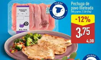 ALDI Pechuga de pavo fileteada oferta