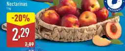 ALDI Nectarinas oferta