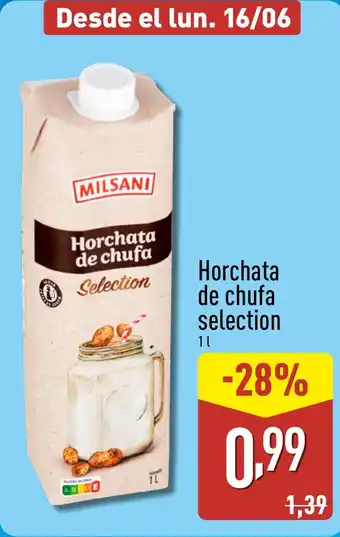 ALDI MILSANI Horchata de chufa selection oferta