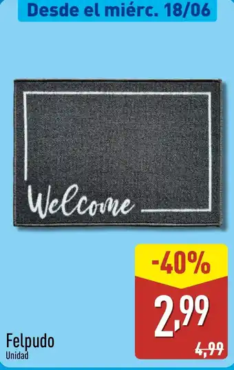 ALDI Felpudo oferta
