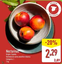 ALDI Nectarinas oferta