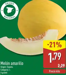 ALDI Melón amarillo oferta