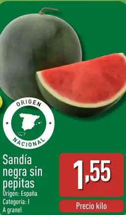 ALDI Sandía negra sin pepitas oferta
