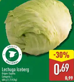 ALDI Lechuga Iceberg oferta