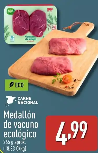 ALDI Medallón de vacuno ecológico oferta