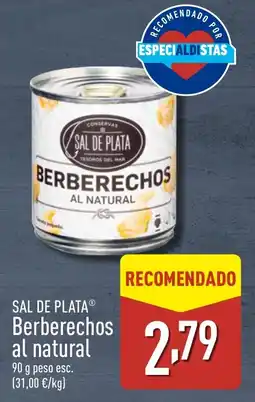 ALDI SAL DE PLATA Berberechos al natural oferta