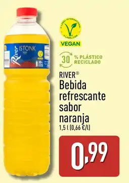 ALDI RIVER Bebida refrescante sabor naranja oferta