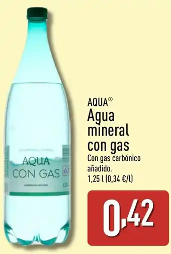 ALDI AQUA Agua mineral con gas oferta