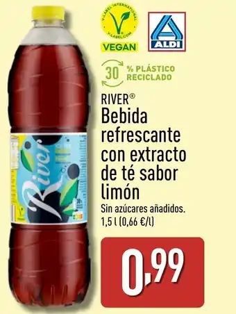 ALDI RIVER Bebida refrescante con extracto de té sabor Limón oferta