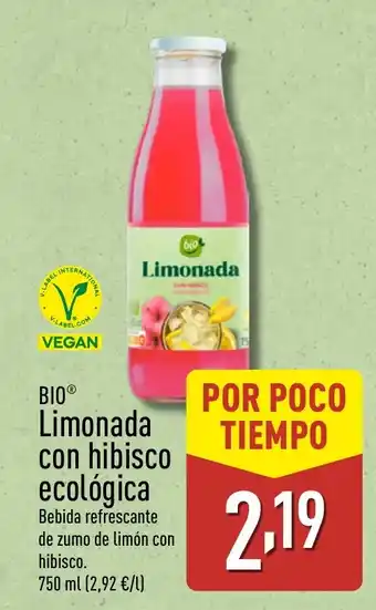 ALDI BIO Limonada con hibisco ecológica oferta