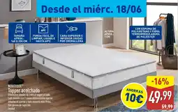 ALDI NOVITESSE Topper acolchado oferta