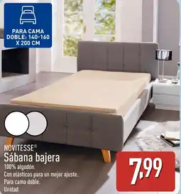 ALDI NOVITESSE Sábana bajera oferta