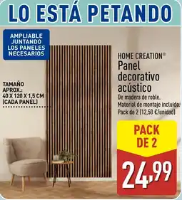 ALDI HOME CREATION Panel decorativo acústico oferta