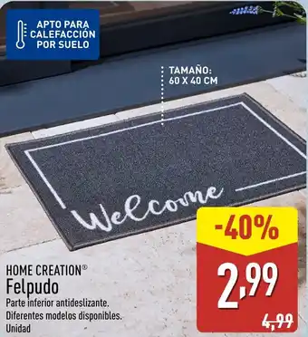 ALDI HOME CREATION Felpudo oferta