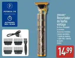 ALDI AMBIANO Recortador de barba vintage oferta
