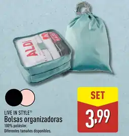 ALDI LIVE IN STYLE Bolsas organizadoras oferta