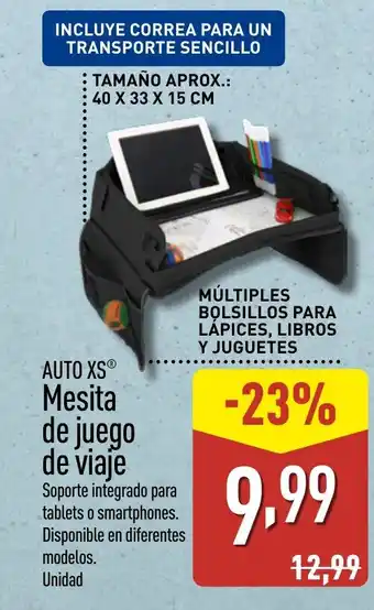 ALDI AUTO XS Mesita de juego de viaje oferta