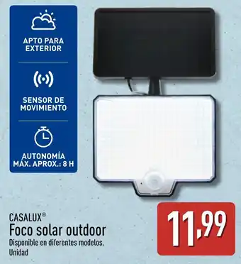 ALDI CASALUX Foco solar outdoor oferta