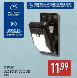 ALDI CASALUX Luz solar outdoor oferta