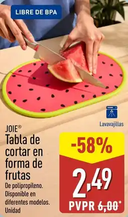 ALDI JOIE Tabla de cortar en forma de frutas oferta