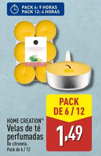 ALDI HOME CREATION Velas de té perfumadas oferta