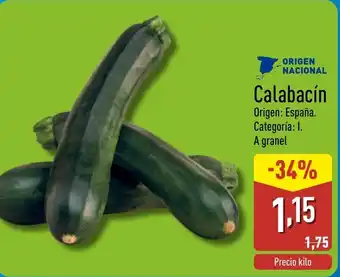 ALDI Calabacín oferta