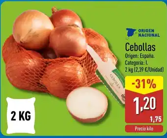 ALDI Cebollas oferta