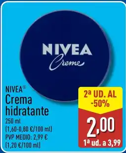 ALDI NIVEA Crema hidratante oferta