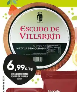 Family Cash ESCUDI DE VILLARIN Queso semicurado oferta