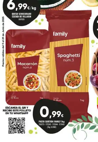 Family Cash FAMILY Pasta surtida oferta