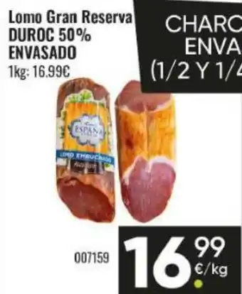 Family Cash DUROC ENVASADO Lomo Gran Reserva oferta
