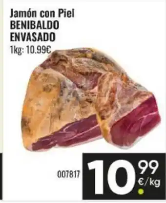 Family Cash BENIBALDO ENVASADO Jamón con Piel oferta
