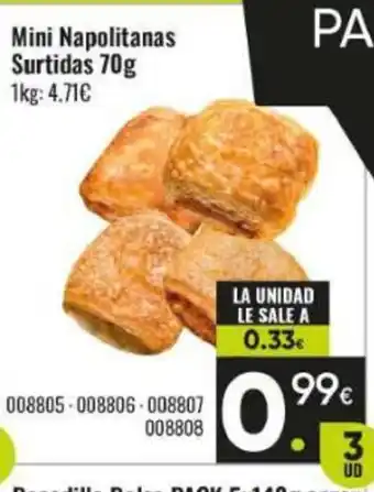 Family Cash Mini Napolitanas Surtidas oferta