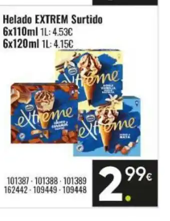 Family Cash EXTREM Helado Surtido oferta