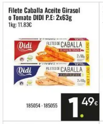 Family Cash DIDI Filete Caballa Aceite Girasol oferta