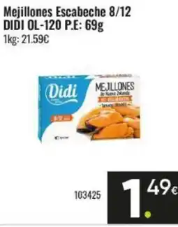 Family Cash DIDI Mejillones Escabeche 8/12 oferta