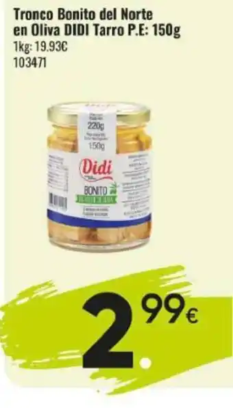 Family Cash DIDI Tronco Bonito del Norte en Oliva oferta