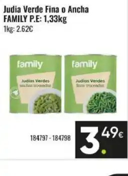 Family Cash FAMILY Judia Verde Fina o Ancha oferta